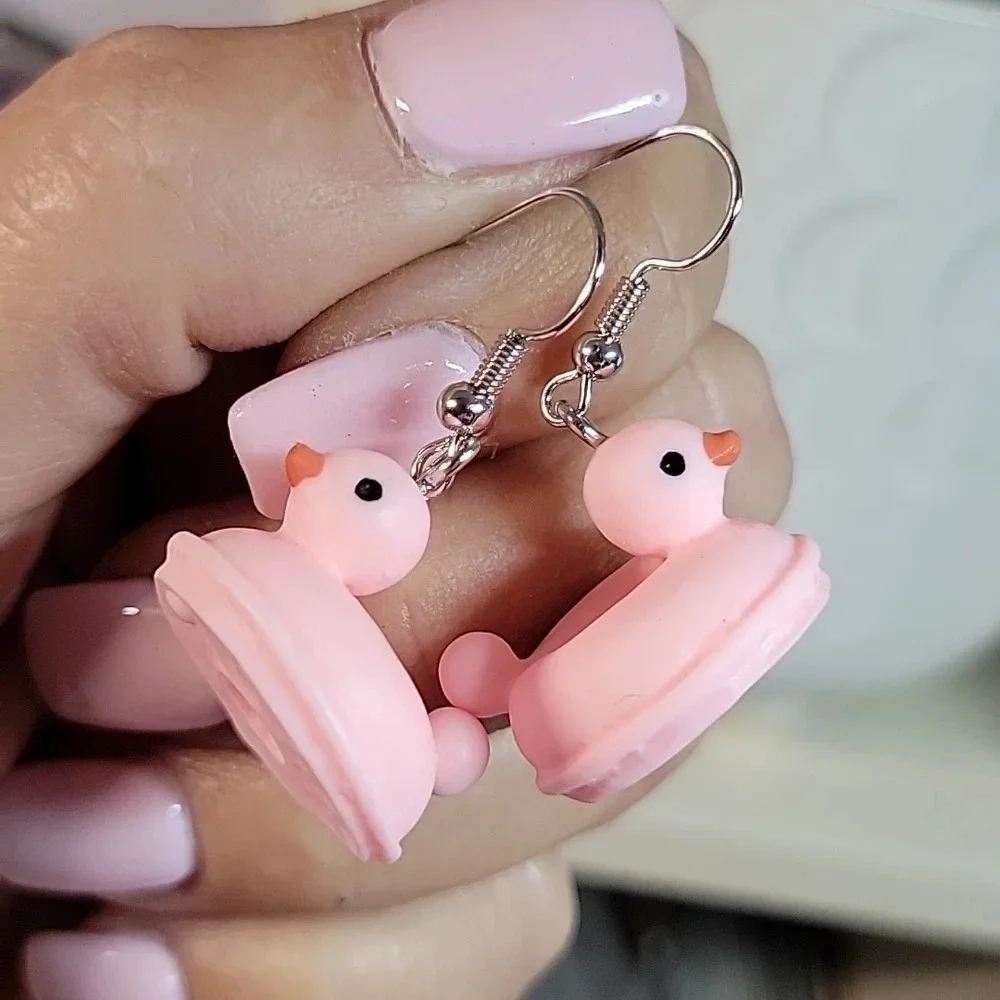 Rubber Duck Pool Float Earrings